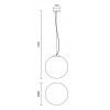 HADES 400mm Závěsné svítidlo, základna kov, povrch chrom broušený, difuzor sklo opál, pro žárovku 1x42W, E27, 230V, IP20, difuzor d=400mm, vč lank závěsu h=1200mm, lze zkrátit náhled 4