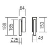 ARUTICA WALL LED 1X6W Nástěnné bodové svítidlo, nastavitelný směr svícení, těleso kov, povrch černá mat, LED 1x6W, teplá 3000K, 413lm, 230V, IP20, tř.1. rozměry 188x64x46mm náhled 3