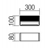 NOPLA Nástěnné svítidlo, těleso hliník, povrch bílá, LED 9W, 427lm, teplá 3000K, 230V, IP20, tř.1, rozměry 80x100x300mm, svítí nahoru/dolů náhled 5