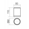 FLAVES 9W, IP54 Stropní přisazené bodové venkovní svítidlo, těleso hliník, povrch bílá mat, kryt sklo, LED 9W, neutrální 4000K, 756lm, 230V, IP54, Ra80, tř.1, rozměry d=80mm, h=110mm. náhled 5