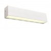 AMAURO 12W IP54 Nástěnné venkovní svítidlo, těleso hliník, povrch bílá mat, difuzor sklo opál, LED 12W, neutrální 4000K, 674lm, 230V, IP54, tř.1, rozměry 235x50x35mm, svítí dolů. náhled 1