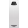 RETIRUGA 10W, IP65, CCT, RGB Stojací lampa venkovní, těleso a stínítko hliník, černá, LED 10W, dotykem nas. teplota CCT teplá 2700K - neutrální 4000K, RGB, stmív, napáj baterie 13Ah + adaptér 230V, IP65, d=350mm, h=1500mm náhled 1