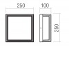 BETAREA LED 12W, IP54 Nástěnné venkovní svítidlo, těleso hliník, povrch tmavě šedá, difuzor plast opál, LED 12W, teplá 3000K, 902lm, 230V, IP54, tř.1, rozměry 145x240x100mm. náhled 8