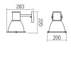 KLOSTER Nástěnné venkovní svítidlo, těleso kov, povrch černá mat, difuzor plast opál, pro žárovku 1x42W, E27, 230V, IP44, tř.1, rozměry d=200mm, h=220mm. náhled 3