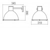 KLOSTER Nástěnné venkovní svítidlo, těleso kov, povrch černá mat, difuzor plast opál, pro žárovku 1x42W, E27, 230V, IP44, tř.1, rozměry d=318mm, h=280mm. náhled 4