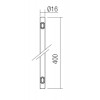 TUBULAR Nástavec pro svítidlo s hrotem, těleso hliník, povrch tmavě zelená, rozměry d=16mm, h=400mm náhled 4