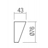 STIPATA SHADE Clona pro bodové svítidlo, těleso hliník, povrch rezivá, rozměry d=76mm, h=43mm. náhled 5