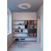 CIRCULUM 55W TRIAC Stropní nebo nástěnné svítidlo, těleso hliník, povrch černá, difuzor plast opál, LED 55W,  teplá 3000K, 4065lm, Ra80, stmívatelné TRIAC, 230V, IP20, rozměry d=800mm. náhled 10