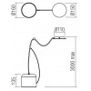 MODERN 1S Závěsné svítidlo, těleso kov, povrch bílá mat, stínítko kov, povrch  bílá mat, pro žárovku 1x15W E27, 230V, IP20, tř.1,  rozměry stínítka 160x135mm, vč. závěsného kabelu l=3000mm, lze zkrátit náhled 4