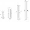 FOMES 31W Nástěnné svítidlo, těleso hliník, povrch bílá mat, dif plast opál, LED 31W, teplá 3000K, 1600lm, Ra80, 230V, IP20, tř.2, rozměry 46x36mm, l=918mm , svítí nahoru/dolů. náhled 3