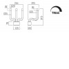 INCA WL 12W Nástěnné svítidlo, základna kov, povrch zlatá lesk, dif plast opál, LED 12W, teplá 3000K, 1063lm, stmív. TRIAC, Ra93, 230V, IP20, tř.1, rozměry 255x315x205mm. náhled 3