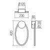 NITITDUM RI 29W, CCT Nástěnné svítidlo, nepřímé svícení, těleso hliník a kov, povrch bronz dif plast opál, LED 29W, 1501lm, CCT přepín. teplota teplá 3000K-neutrální 4000K, stmív. STEP, Ra90, 230V, IP20, tř.1, h=630mm náhled 4