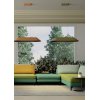ALBADA HL O 23,5W Závěsné svítidlo, lustr, základna kov, stínítko textil vnější kávová, vnitřní tm. šedá, LED 23,5W, 1850lm, teplá 3000K, Ra90, 230V, IP20, tř.2, 1090x400mm, h=152mm, vč. lank závěsu l=2012mm, lze zkr náhled 6