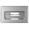 EYE VÝPRODEJ Vestavné svítidlo, těleso hliník, rámeček broušený hliník, LED 3W, teplá 2900K, 350mA, IP54, 80x50x31mm, BEZ montážního boxu, svítí dolů náhled 1