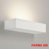 PARMA 200 Nástěnné bodové svítidlo, základna kov, těleso sádra, povrch bílá, pro žárovku 1x60W, E14, 230V, IP20, tř.1, 50x200x100mm. náhled 3