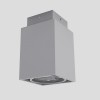 CALA 1C50W GU10 čtvercová Stropní svítidlo bodové, těleso hliník, barva šedostříbrná, žárovka 50W, GU10 ES50, 230V, IP20, 63x63x109mm náhled 4