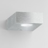 NOZ Nástěnné bodové svítidlo, těleso hliník, povrch česaný hliník, LED 1x3W teplá 3000K, 201lm/cca 10W žár, Ra80, 230V/700mA, IP20, 25x70x111mm, svítí dolů nebo +nahoru náhled 3