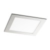 DORMA vestavné Q ČERNÝ CHROM Stropní vestavné svítidlo těleso hliník, povrch černý chrom, difuzor plast opál mat, LED 18W teplá 3000K, 1620lm/cca 85W žár, 230V, trafo na kabelu, IP20, 227x227mm, h=30mm náhled 1