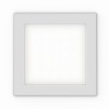 DORMA vestavné Q ČERNÝ CHROM Stropní vestavné svítidlo těleso hliník, povrch černý chrom, difuzor plast opál mat, LED 18W teplá 3000K, 1620lm/cca 85W žár, 230V, trafo na kabelu, IP20, 227x227mm, h=30mm náhled 2