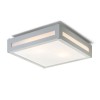 ARNE 2x26W E27 Stropní svítidlo, těleso hliník, povrch, šedostříbrná, difuzor plast bílý, pro úspornou žárovku 2x26W, E27, IP54, 300x300x92mm náhled 1