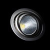 HATO VÝPRODEJ Stropní, vestavné, bodové svítidlo, výklopné +-20°, těleso hliník, povrch bílá, sklo čiré, LED 25W, teplá 3000K, 1750lm, vyzař úhel 33°, Ra80, vč. trafa 230V/700mA na kabelu, d=18 náhled 4