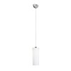 DISA závěsná 1x15W E27 VÝPRODEJ Závěsné svítidlo válec, základna kov, povrch chrom mat, difuzor sklo opál, pro žárovku 1x15W, E27, 230V, IP20, d=120mm, h=325mm, závěs l=1300mm lze zkrátit náhled 1