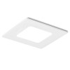 DORMA vestavné Q ČERNÝ CHROM Stropní vestavné svítidlo těleso hliník, povrch černý chrom, difuzor plast opál mat, LED 18W teplá 3000K, 1620lm/cca 85W žár, 230V, trafo na kabelu, IP20, 227x227mm, h=30mm náhled 5