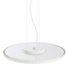 DISCATORA Závěsné svítidlo, hliník, bílá, difuzor plast opál, LED 36W, teplá 3000K, 2500lm/cca 130W žár, 230V, IP20, d=500mm, tl=30mm, lank záv l=1200mm lze zkrátit, sv dolů náhled 3