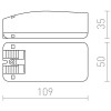 TURA TRAFO 24V Eelektronický transformátor pro LED osvětlení 24V, 0,5W-20W, 220V/240V, IP20, tř.2., SELV, ochr/zkrat a přetíž, rozměry 109x50x35mm, min zátěž 20W náhled 4