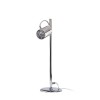 BUKOR Stolní lampa, těleso kov, povrch chrom, difuzor sklo chromované, pro žárovku 1x50W, GU10, ES50, 230V, IP20, tř.1, d=150mm, h=490mm, s vypínačem náhled 3