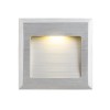 CABALA Vestavné svítidlo do stěny, těleso hliník, povrch broušený hliník, LED 1W, teplá 3000K, 96m/cca 5W žár, 350mA, IP20, tř.3, 87x87x35mm, vč. mont. boxu, svítí dolů náhled 1