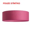DIONE2 40/25 Stínítko, materiál textil plissé, povrch růžová, pro žárovku max 23W, d=400mm, h=250mm náhled 5
