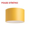DIONE 55/30 Stínítko, materiál textil povrch vnější černá/ vnitřní měděná fólie, pro žárovku max 23W, d=550mm, h=300mm náhled 3