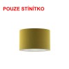 DIONE 55/30 Stínítko, materiál textil povrch vnější černá/ vnitřní měděná fólie, pro žárovku max 23W, d=550mm, h=300mm náhled 6