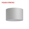 DIONE 55/30 Stínítko, materiál textil povrch vnější černá/ vnitřní měděná fólie, pro žárovku max 23W, d=550mm, h=300mm náhled 8