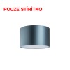 DIONE 55/30 Stínítko, materiál textil povrch vnější černá/ vnitřní měděná fólie, pro žárovku max 23W, d=550mm, h=300mm náhled 10