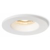 CHEMILNON Stropní, podhledové svítidlo, těleso kov, povrch lak bílá, krycí sklo čiré, LED 1x10W, teplá 3000K, 760lm, Ra80, 230V, do koupelny IP65/IP20, tř.1. rozměry d=78mm h=77mm, stropní krytka samostatně náhled 1
