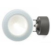 GRIO Přisazené venkovní svítidlo, nastavitelný směr svícení, těleso kov, povrch lak černá mat, krycí sklo čiré, LED 1x9W, teplá 3000K, 900lm, Ra80, 230V, IP65, tř.1. rozměry d=160mm h=235mm náhled 2