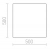 DIFFUSER SQ Náhradní difuzor svítidla, tvar čtverec, materiál PMMA, povrch opál, rozměry 500x500mm, POUZE DIFUZOR náhled 3