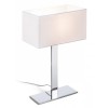 NUMIN2 TABLE LAMP 1x42W E27 Stolní lampa, základna kov, povrch chrom lesk, stínítko textil bílá, pro žárovku 1x42W, E27, 230V, IP20, tř.2. rozměry 160x320x500mm náhled 1