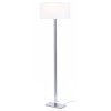 NUMIN STAND LAMP 1x42W E27 Stojací lampa, základna kov, povrch chrom lesk, stínítko textil bílá, pro žárovku 1x42W, E27, 230V, IP20, tř.2. rozměry stínítko 400x220x230mm včetně základny h=1400mm náhled 1