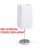 CIA T ZÁKLADNA Základna stolní lampy, materiál kov, povrch chrom lesk, pro žárovku 1x42W, E27 A60, 230V, IP20, tř.1, d=125mm, h=255mm, s vypínačem, POUZE ZÁKLADNA, STÍNÍTKO SAMOSTATNĚ náhled 10