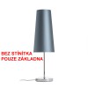 CIA T ZÁKLADNA Základna stolní lampy, materiál kov, povrch nikl mat, pro žárovku 1x42W, E27 A60, 230V, IP20, tř.1, d=125mm, h=255mm, s vypínačem, POUZE ZÁKLADNA, STÍNÍTKO SAMOSTATNĚ náhled 7