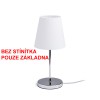 CIA T ZÁKLADNA Základna stolní lampy, materiál kov, povrch nikl mat, pro žárovku 1x42W, E27 A60, 230V, IP20, tř.1, d=125mm, h=255mm, s vypínačem, POUZE ZÁKLADNA, STÍNÍTKO SAMOSTATNĚ náhled 8