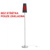 CIA F 1x42W E27 Stojací lampa, základna, materiál hliník, povrch chrom lesk, pro žárovku 1x42W, E27 A60, 230V, IP20, tř.1, d=230mm, h=1270mm, s vypínačem, stínítko SAMOSTATNĚ náhled 8