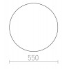 DIFFUSER R Náhradní difuzor svítidla, tvar kruh, materiál plast, povrch prismatický transparentní, rozměry d=550mm, POUZE DIFUZOR náhled 7