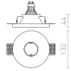 NIMO ROUND 1x35W GU10 Stropní vestavné bodové svítidlo kruhové, těleso sádra bílá, pro žárovku 1x35W, GU10, 230V, IP20, tř.2. rozměry d=130mm h=44mm náhled 2