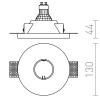 NIMO ROUND 1x35W GU10 Stropní, podhledové bodové svítidlo kruhové, těleso sádra bílá, pro žárovku 1x35W, GU10, 230V, IP20, tř.2. rozměry d=130mm h=44mm náhled 2