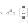 MIATEE 1x35W GU10 Stropní vestavné bodové svítidlo, těleso sádra bílá, pro žárovku 1x35W, GU10, 230V, IP20, tř.2. rozměry 118x118x43mm náhled 3