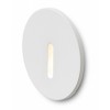 MIRANA ROUND VÝPRODEJ Vestavné zápustné svítidlo do stěny, základna kov, povrch lak bílá mat, LED 1x1W, teplá 3000K, 130lm, Ra80, 230V, IP20, tř.2. rozměry d=55mm h=87mm, svítí dolů náhled 1